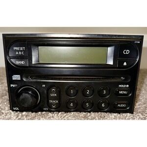 Nissan Car Stereo Radio CD Player PP-2449V 28185 EA011 Black Excellent OEM Unit